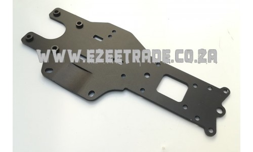 Rear Lower Chassis Plate - BLACK | Rovan Sports